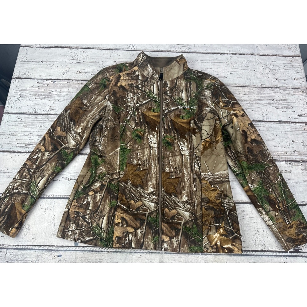 Women's Field And Steam 1871 Camo Zip Up Jacket R/N 104141 Size Large